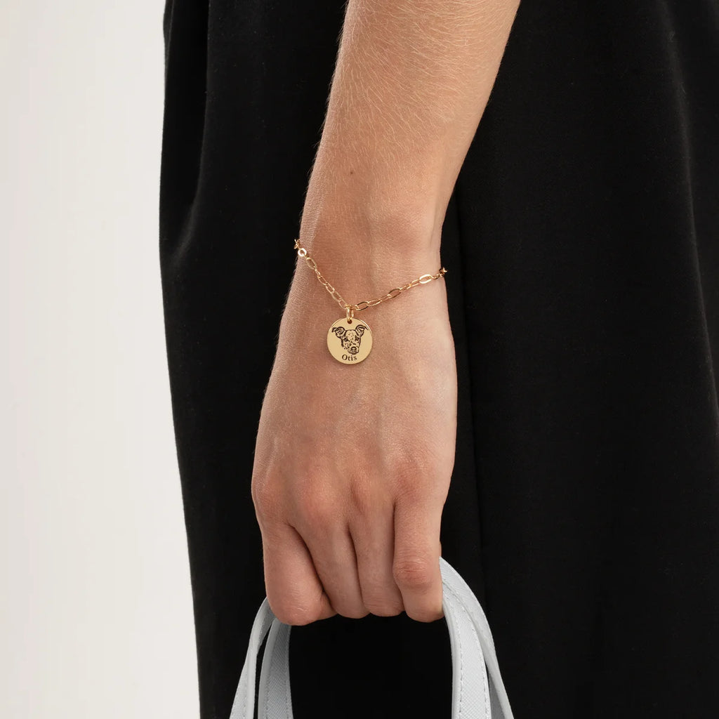 Paperclip Pet Face Bracelet