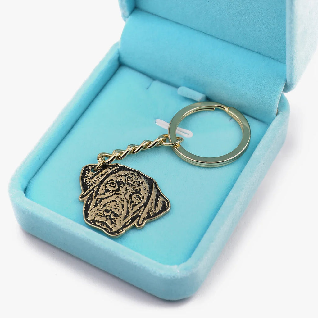 Pet Face Cutout Keychain