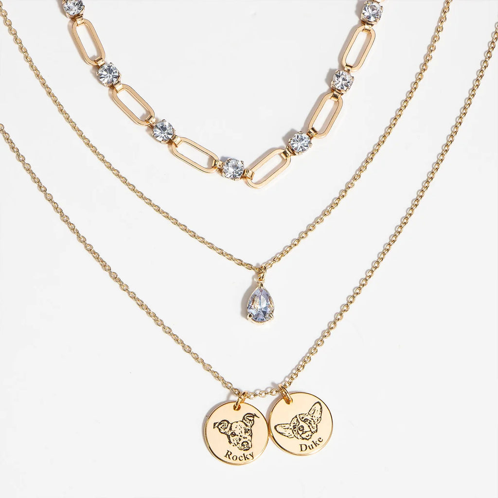 Sparkling Necklace Set